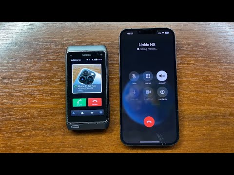 Nokia N8 Calls Apple iPhone 13 ProMax & Call Back. Incoming & Outgoing Calls. Symbian 3 vs iOS 16