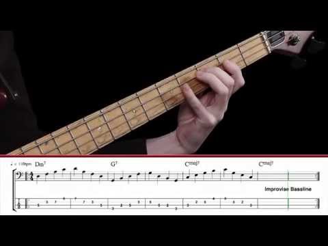 Learn Bass Guitar - Part B - More II V 1 Ideas