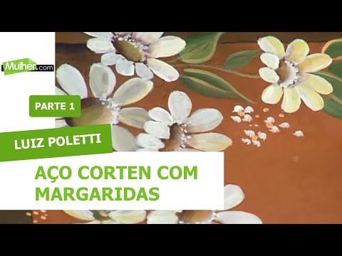 Aço corten com margaridas - Luiz Poletti - 04/09/2018