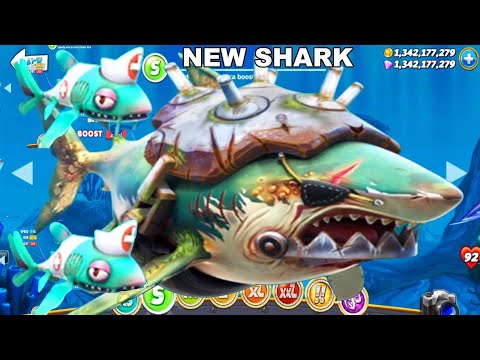 Hungry Shark World - 2020 - VETERAN GREAT WHITE SHARK & NURSE SHARK  - All 33 Sharks Unlocked