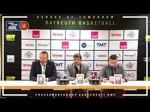 12. Spieltag - easyCredit BBL 2017/2018 - Pressekonferenz - medi bayreuth vs. Oettinger Rockets