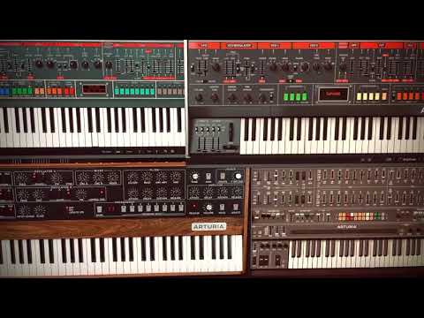 Arturia Jupiter V, CS-80 V, Prophet V - 80s vibe.