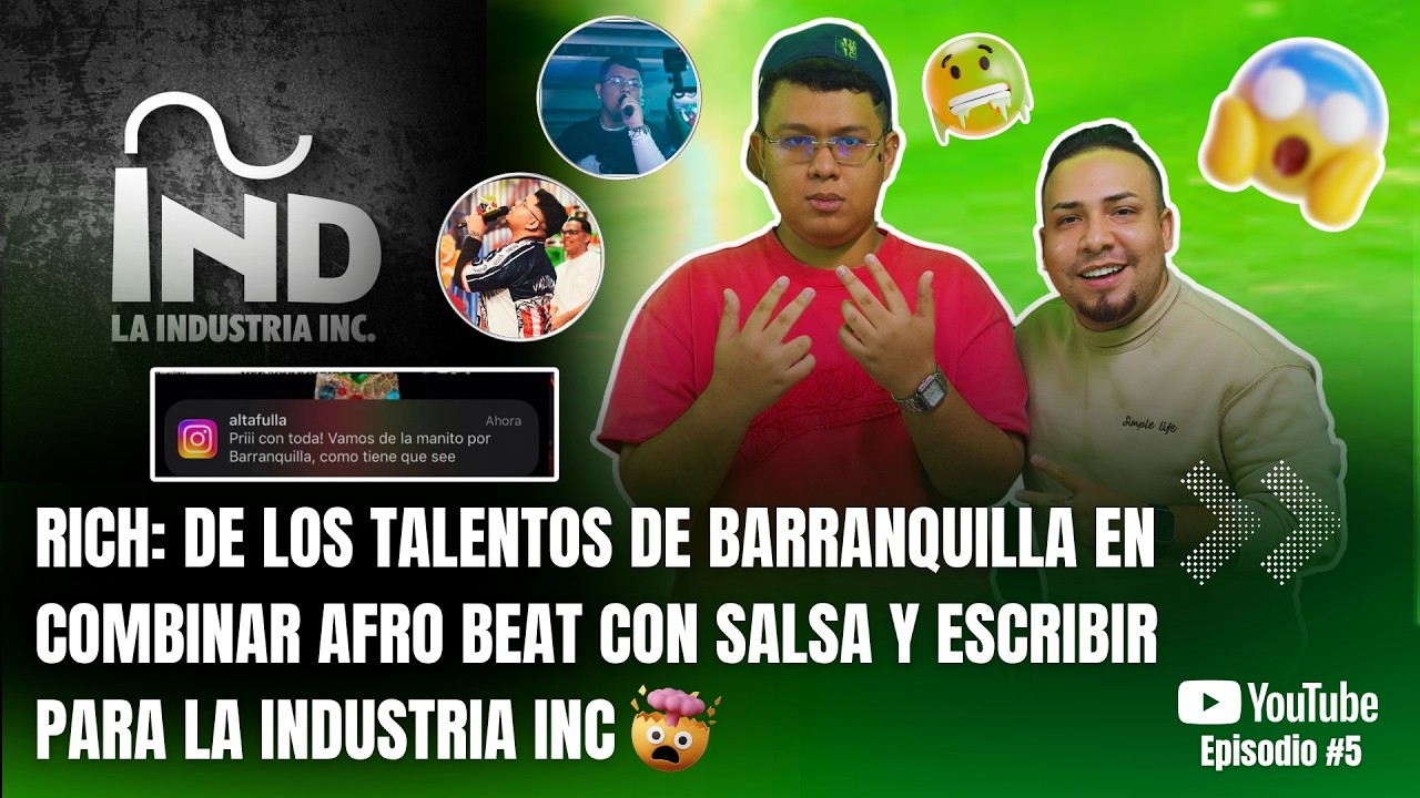 RICH: DE LOS TALENTOS DE BARRANQUILLA EN COMBINAR AFRO BEAT CON SALSA Y ESCRIBIR PARA LA INDUSTRIA