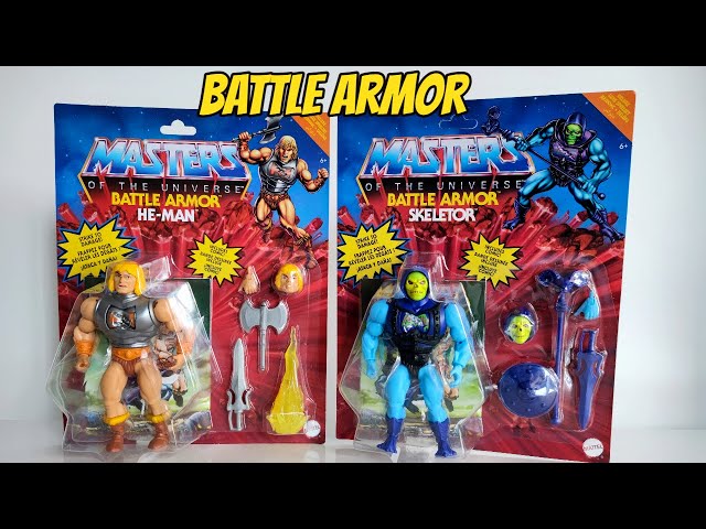 Vídeo relacionado con Masters of the Universe He-Man y los Masters del Universo MOTU He-Man con espada y perro Figura de acción, juguete +4 años (Mattel HLF51)