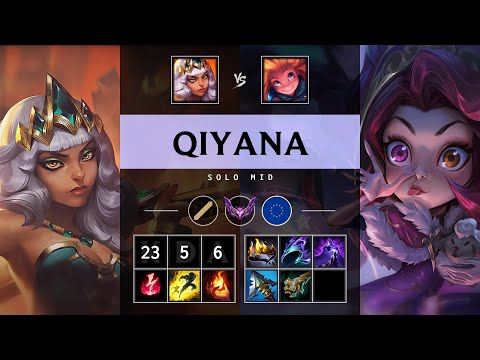 Qiyana Mid vs Zoe: Triple Kill, Dominating - EUW Master Patch 14.20