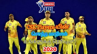 CSK 2020 Players Native Place | CSK Players Current Place|CSK 2020 Players Current State|CSK Players