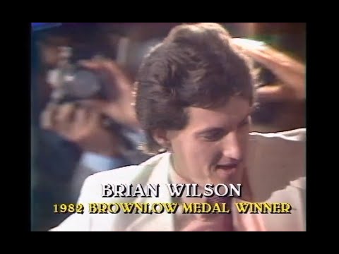 Brian Wilson of Melbourne wins the 1982 VFL Brownlow Medal