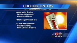 City opens cooling centers Saturday for heat advisory