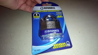 The Brinks (162-44051) "High Security" Resettable Combination Lock...  Is not so secure...