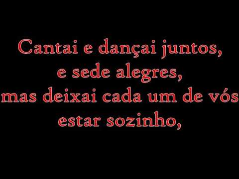 In Portuguese: About Marriage - Khalil Gibran - The Prophet - O Matrimônio + translation + subtitles