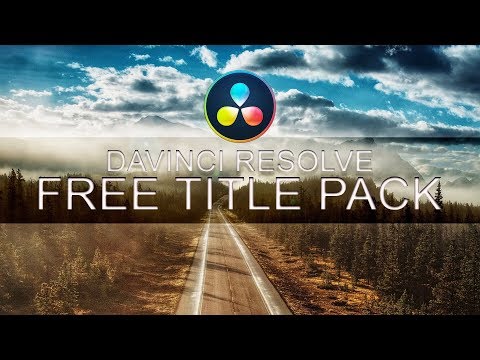 FREE DaVinci Resolve 16 Title pack
