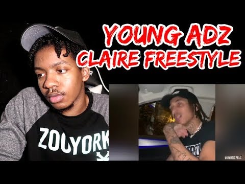 AMERICAN REACTS TO UK RAP Young Adz - Claire Freestyle