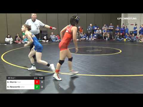 100 Lbs Rr Rnd 1 Ashley Morris Texas B Vs Amanda Newcomb Kansas Dual