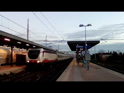 E402b-170 FB con carrozze UIC-Z1 e pilota z su invio Salerno -Milano C.le