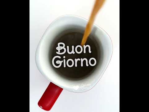Buongiorno GIF e Video con tazzina di caffè