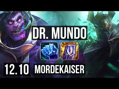 DR. MUNDO vs MORDEKAISER (TOP) | 69% winrate, 4/1/2 | KR Master | 12.10