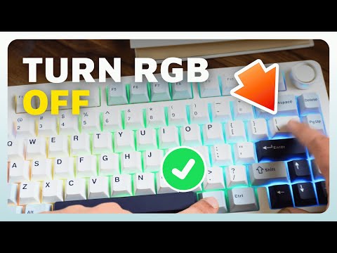 How To Turn OFF RGB / LED on Aula F75 Keyboard (Full Guide)