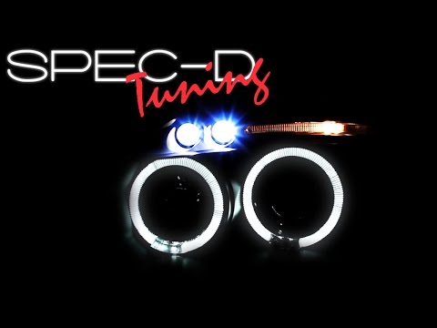 SPECDTUNING DEMO VIDEO: 2006-2011 MITSUBISHI ECLIPSE LED PROJECTOR HEADLIGHTS