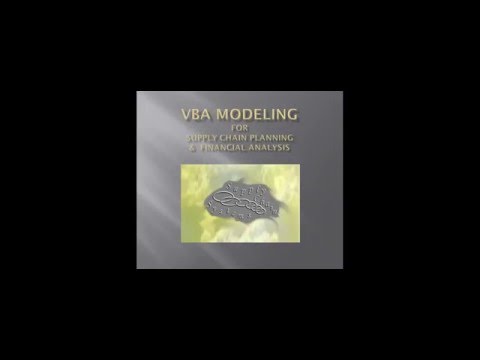 Excel VBA Lesson #4 - For Supply Chain Planning & Financial Analysis