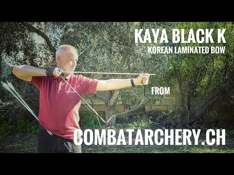 Kaya Black K Korean Bow from Combatarchery, Switzerland