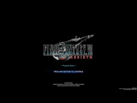 FINAL FANTASY 7 REBIRTH Full Demo Gameplay Walkthrough Part 1 (No Commentary) 4K UHD
