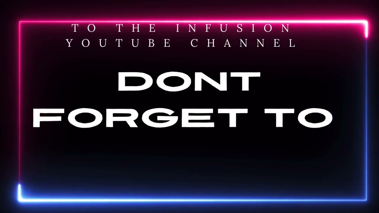 Welcome to the InFusion You Tube Channel