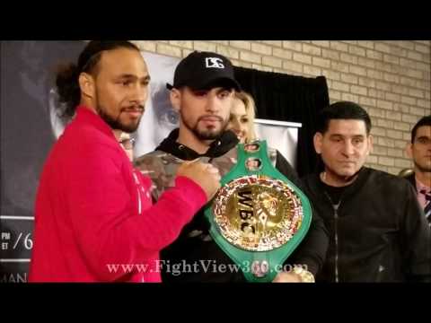 THURMAN VS GARCIA FACE OFF AT FINAL PRESS CONFERENCE! THURMAN VS GARCIA PBC ON CBS 3/4/17!