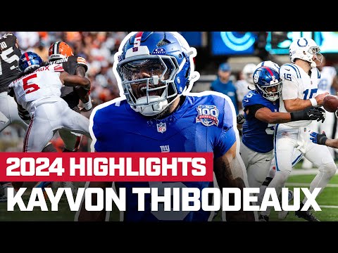 Kayvon Thibodeaux's Top Plays from the 2024 Season | New York Giants