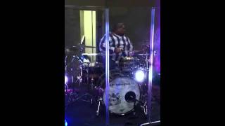 AJP custom drums-drummer-Ben Garcia-sound check-