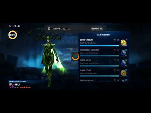 Hela Tier-3 Complete/MARVEL FUTURE FIGHT