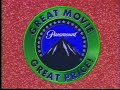 Paramount S Great Movies At A Great Price VHS Trailer 1990