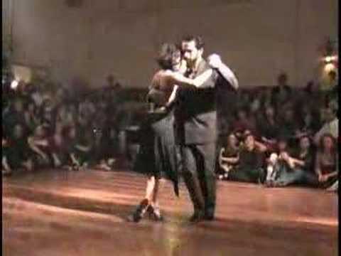  Ezequiel Paludi  and  Sabrina Masso  are  dancing  to  the  tango  "  El Monito  "