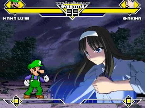 Mama Luigi vs G - Akiha MUGEN BATTLE