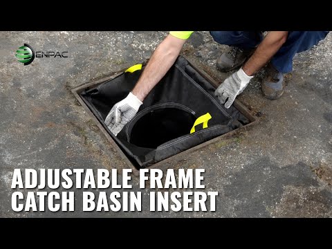 ENPAC Storm Sentinel Catch Basin Insert, Adjustable Frame - Filter Sediment from Stormwater (4341) ENPAC Storm Se...