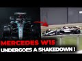 W15 ON THE TRACK MERCEDES CONDUCTS SHAKEDOWN WITH NEW CAR AT SILVERSTONE FORMULA 1 F1 ZONE PLUS