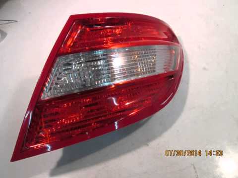 2011 Mercedes C300 Tail Light / Rear Lamp RR GOOD SHAPE 204TYPE - mbiparts.com Used OEM Merce... OEM