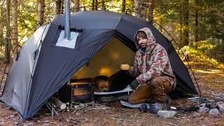Hot Tent Camping in Cold Temperatures
