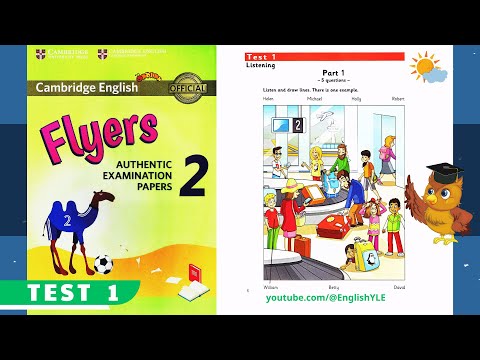[ Flyers 2 - Test 1 - NEW ] Authentic Examination Papers | Listening Test 1 (With Answer Key)