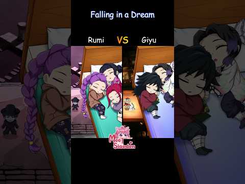 Falling in a Dream💤 - K-pop Demon Hunters VS Demon Slayer 😈⚔️ #KimetsuNoYaiba #SajaBoys