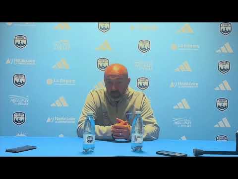 National (J4) : la réaction du coach David le Frapper après Le Puy Foot 43 - FBBP 01 (1-1). 