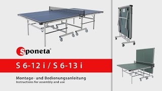 Sponeta S 6-12 i / S 6-13 i - Montageanleitung Tischtennistisch / Instructions for assembly and use