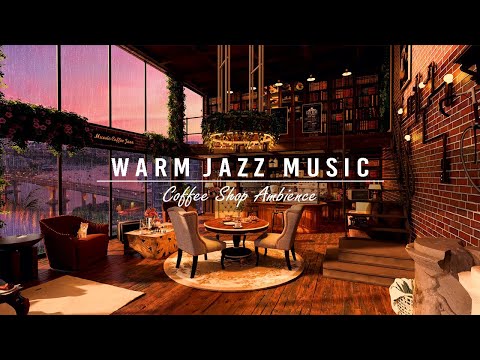 Теплая джазовая музыка и уютная атмосфера кофейни ☕ Расслабляющий джазовый инструментал
