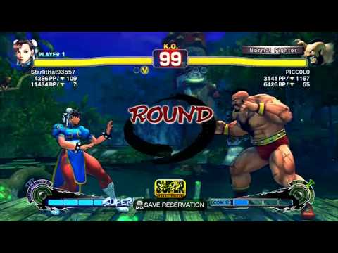 SSF4 AE: StarlitHat93557 (Chun-Li) VS Piccolo (Zangief)