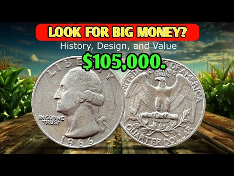 Rare 1966 Washington Quarter Coin | No Mint Mark | Valuable US Coin History!