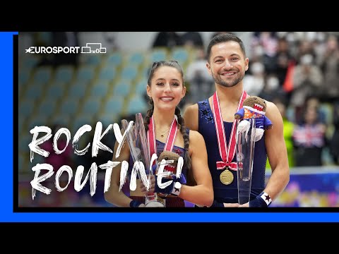 🥊🎵  "ROCKY" ROUTINE earns standing ovation for British duo Lilah Fear and Lewis Gibson | Eurosport
