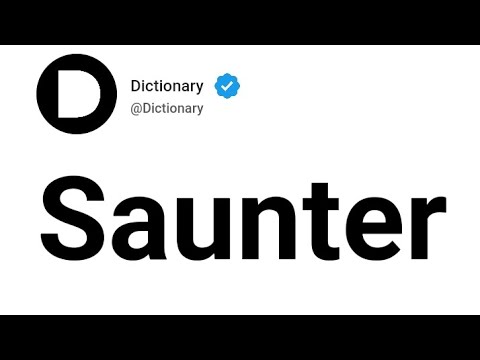 Saunter Meaning In English