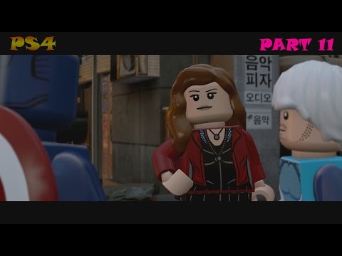 Lego Marvel Avengers - Walkthrough Part 11 (PS4) - Team Up Time