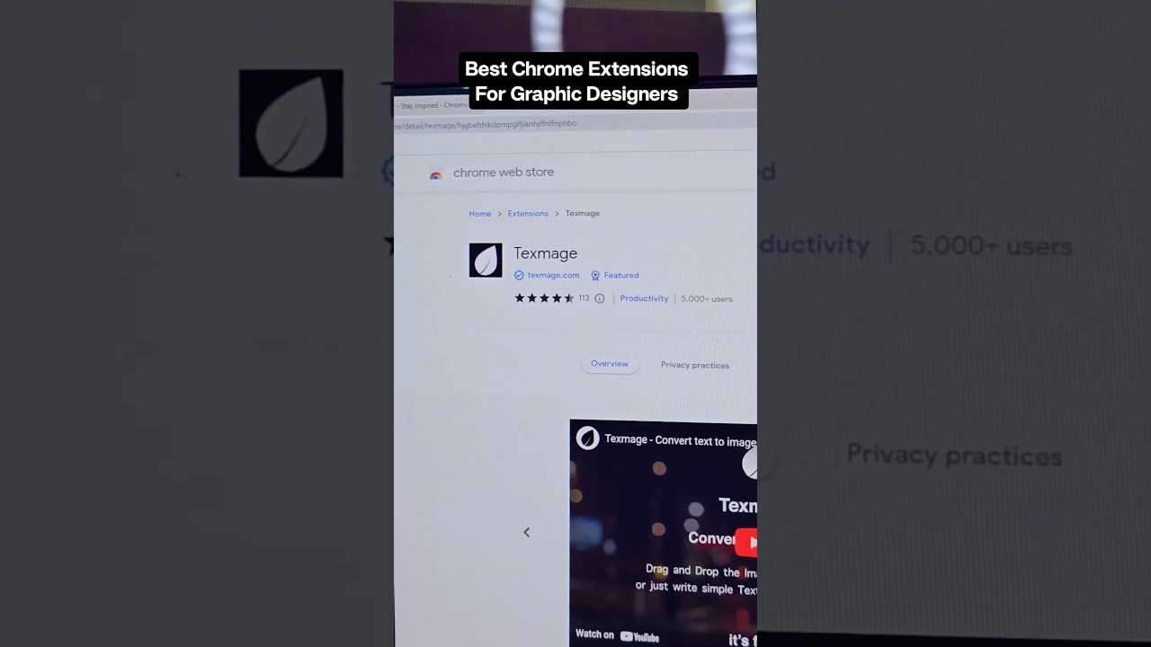 Best Chrome Extensions For Graphic Designers!!