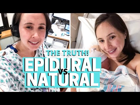 How does it REALLY Feel to Give Birth on an EPIDURAL VS. NATURAL!