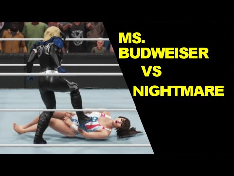 WWE 2K19 Ms. Budweiser vs Nightmare - Mixed Knockout Match
